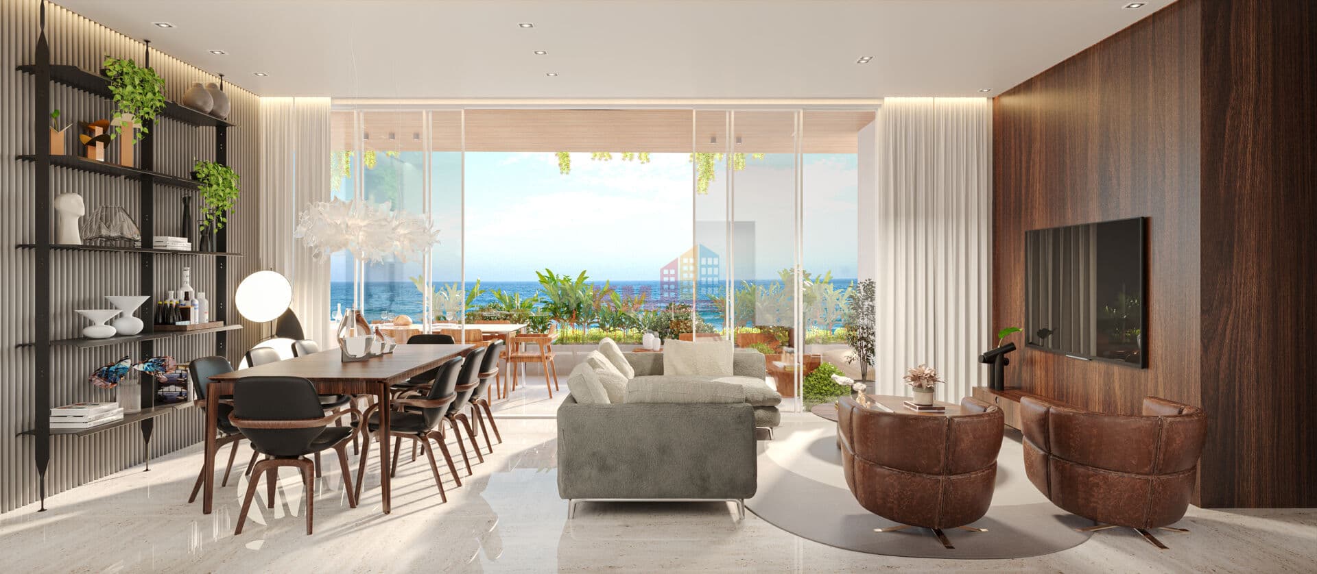 Apartamento Alto Padrão 4 suítes com vista mar e rio em Petrópolis, Natal/RN