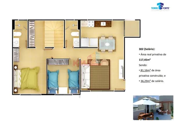 Apartamento Duplex com Solário à Venda em Parnamirim/RN | Terrazzo Di Maria – 2 Quartos