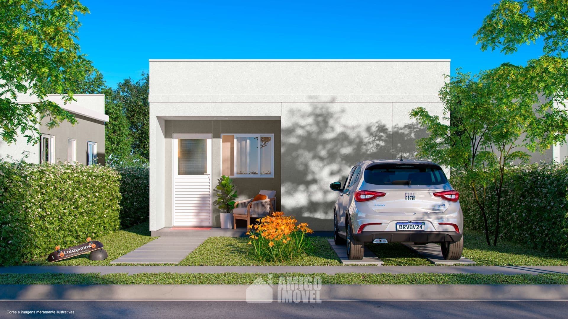 Casapatio Santa Cruz do Rio Pardo | Casas 43,5m² em loteamento aberto com possibilidade de ampliação em Santa Cruz do Rio Pardo