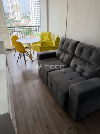 Apartamento mobiiado para locação com 64m², 2 quartos sendo 1 suíte e 1 vaga