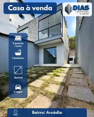 Casa para comprar Arcádia Conselheiro Lafaiete