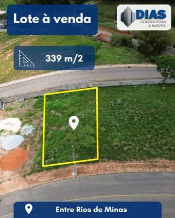 Lote/Terreno em Entre Rios de Minas - Centro