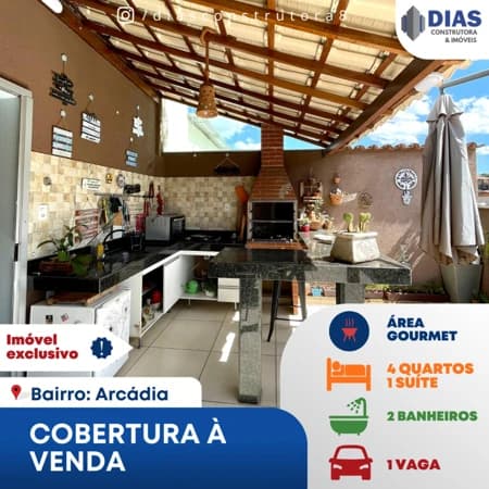 Cobertura para comprar Arcádia Conselheiro Lafaiete