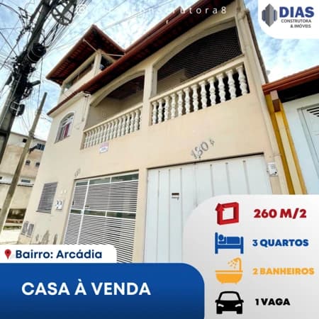 Casa para comprar Arcádia Conselheiro Lafaiete