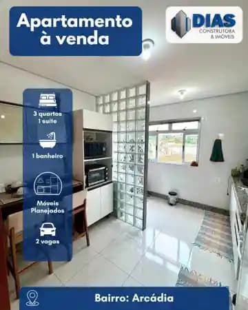 Apartamento para comprar Arcádia Conselheiro Lafaiete