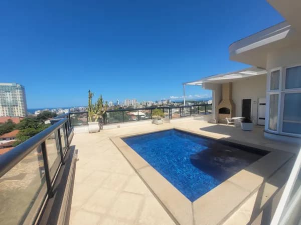 Apartamento Cobertura Duplex com incrível vista para o mar, piscina, saun e churrasqueira privativas, 4 quartos, sendo 3 suites, no melhor lugar da cidade, em Riviera Fluminense, Macaé/RJ