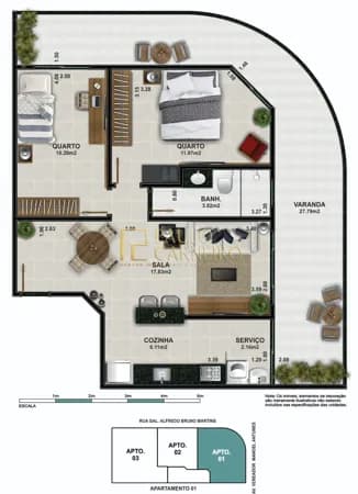 Apartamento em Cabo Frio - Braga