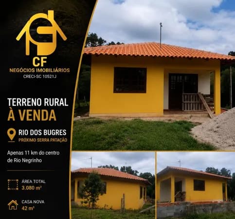 Fazenda/Sítios/Chácaras em Rio Negrinho - Barro Preto