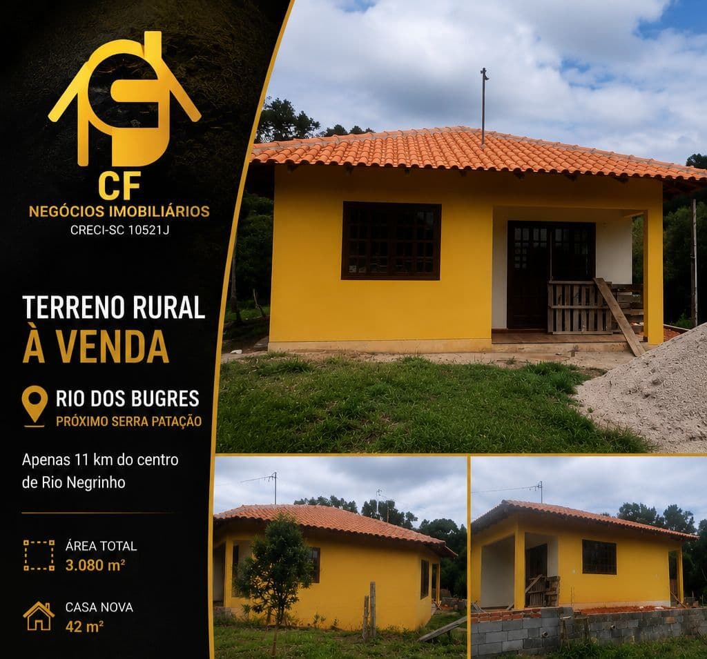 Fazenda/Sítios/Chácaras em Rio Negrinho - Barro Preto