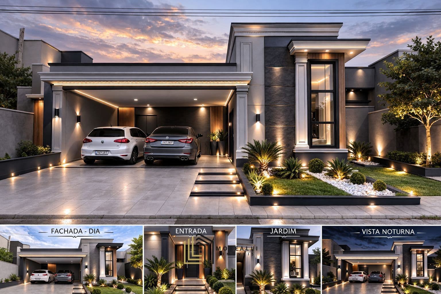 Casa espaçosa e moderna no condominio alta vista