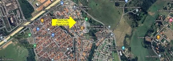 Caçapava/SP - Bairro Vitória Vale - Lote residencial 175m²