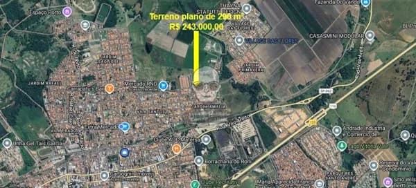 Caçapava/SP - Bairro Jd. Amália - Terreno 290 m²