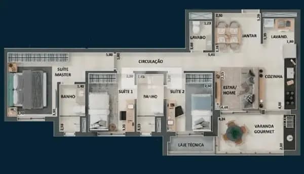 Apartamento à venda no bairro Gávea em Uberlândia/MG