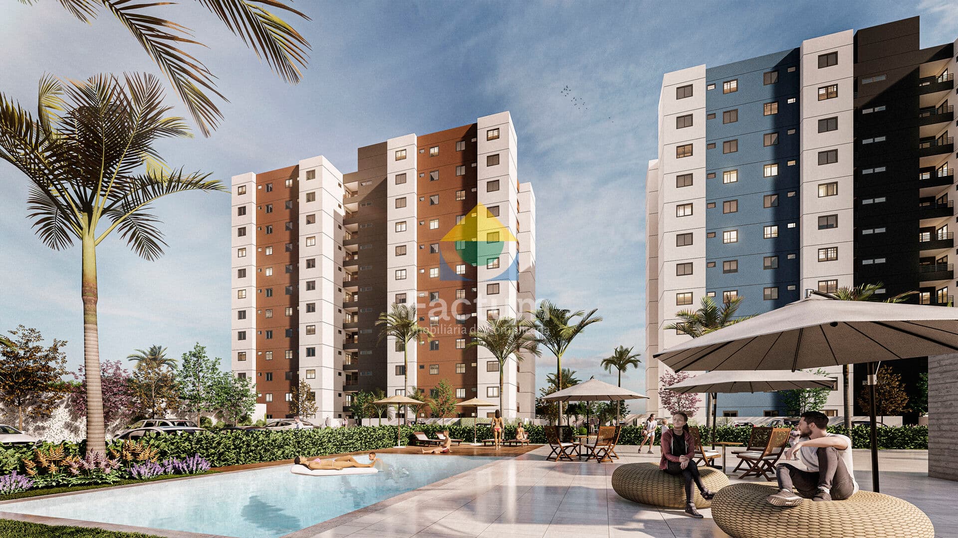 Apartamento com suite e sacada no bairro Gran Ville