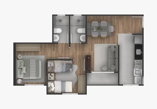 Apartamento à venda no bairro Monsur em Uberlândia/MG
