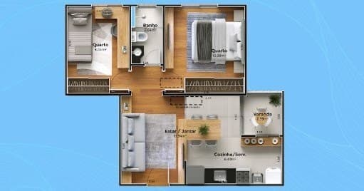 Apartamento à venda no bairro Chácaras Tubalina e Quartel em Uberlândia/MG