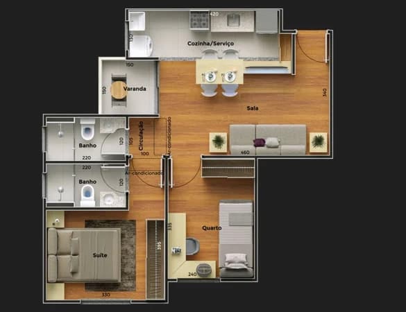 Apartamento à venda no bairro Grand Ville em Uberlândia/MG