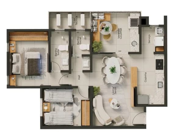 Apartamento à venda no bairro Santa Mônica em Uberlândia/MG