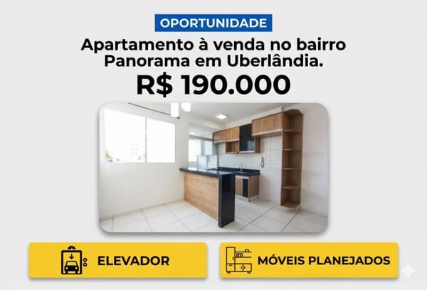 Apartamento à venda no bairro Chácaras Panorama em Uberlândia/MG