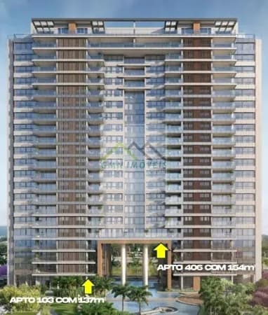 Apartamento 140m², 2 quartos, Atlântico Golf