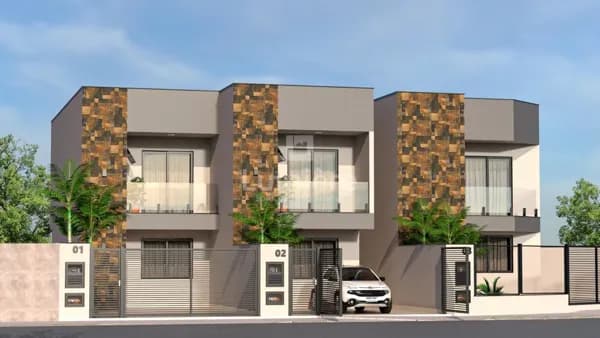 Casas Duplex 2 Suítes com varanda em Santa Rita do Zarur, Volta Redonda/RJ.
