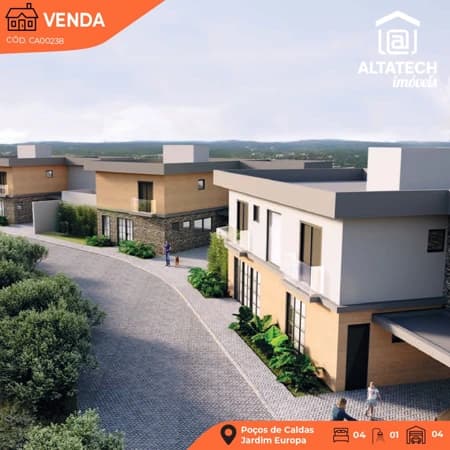 Casa à venda no bairro Jardim Europa em Poços de Caldas/MG