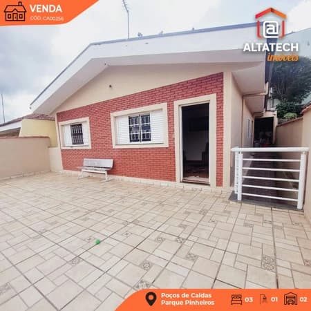 Casa à venda no bairro Parque Pinheiros em Poços de Caldas/MG