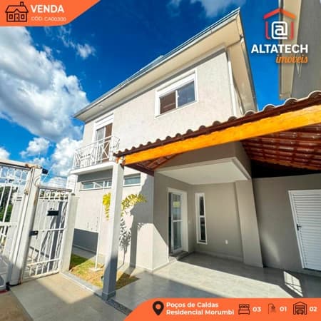 Casa à venda no bairro Residencial Morumbi em Poços de Caldas/MG
