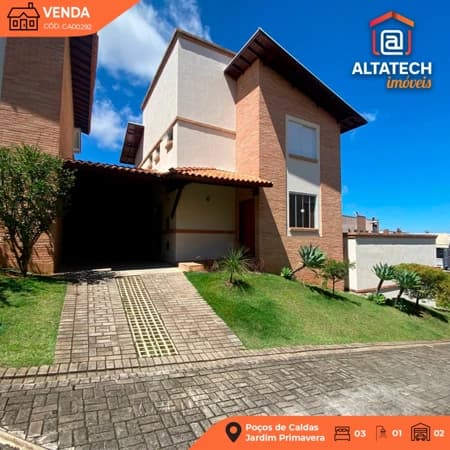 Casa à venda no bairro Parque Primavera em Poços de Caldas/MG