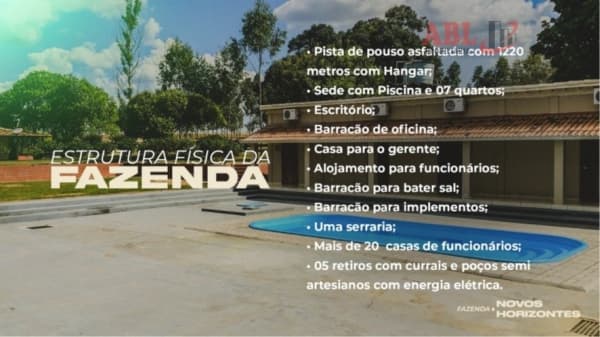 Fazenda para Venda em Araguaiana-TO