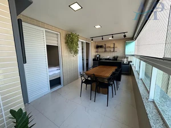 Apartamento no Canto do Forte em Praia Grande com 3 Dormitórios