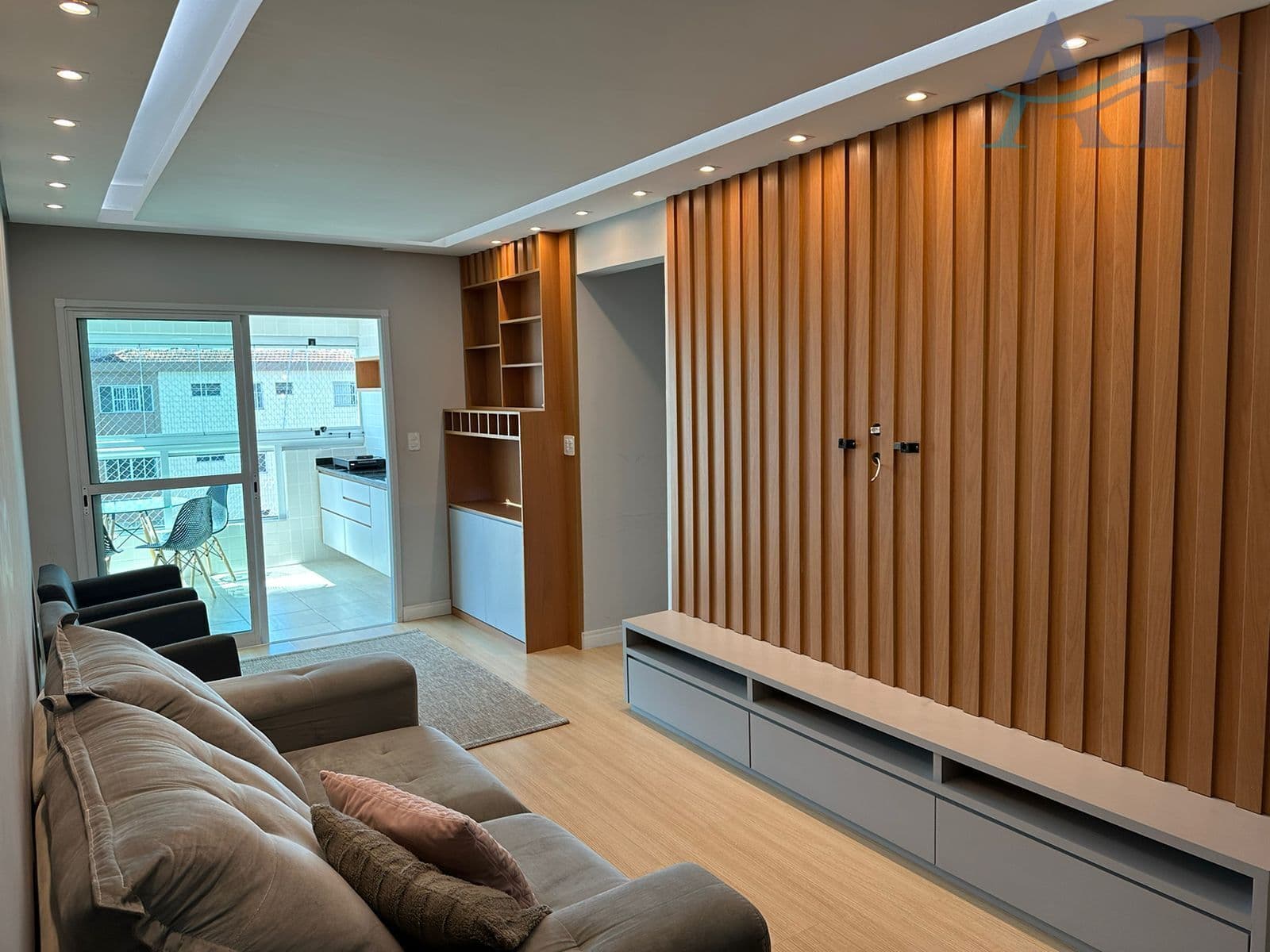 Apartamento em Praia Grande com 2 Quartos no Boqueirão