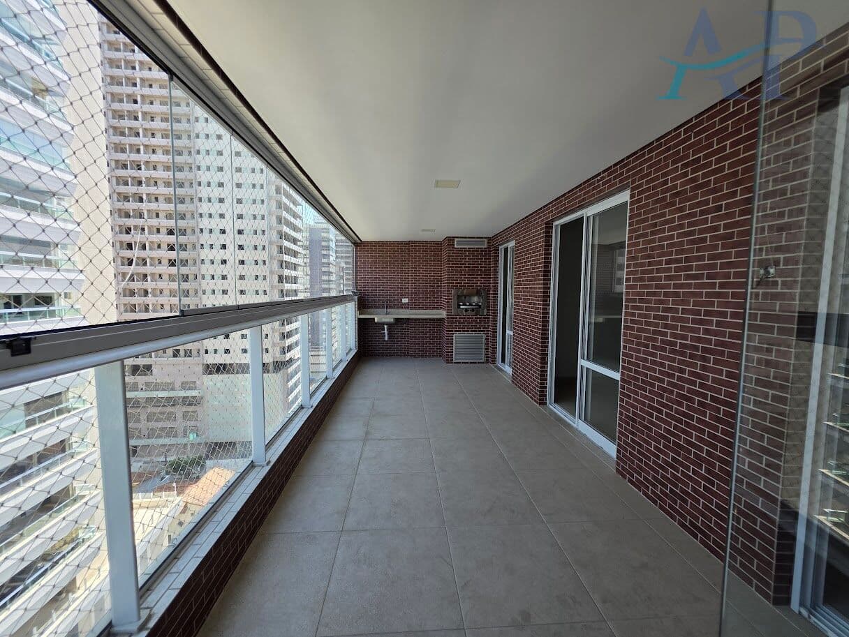 Apartamento no Canto o Forte em Praia Grande com 3 Quartos