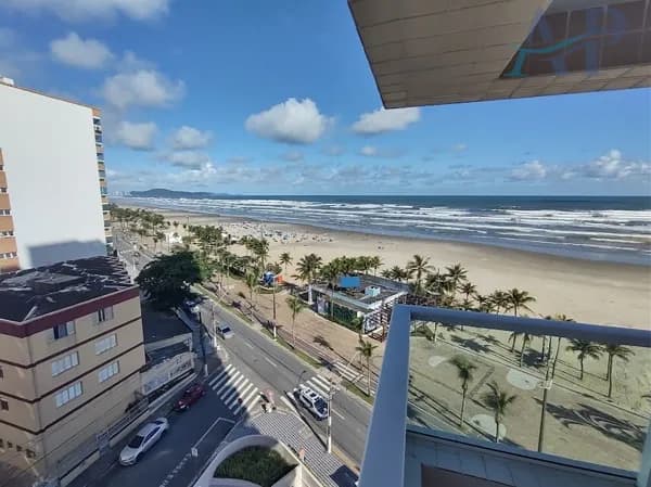 Apartamento Frente Mar com 3 Dormitórios em Praia Grande