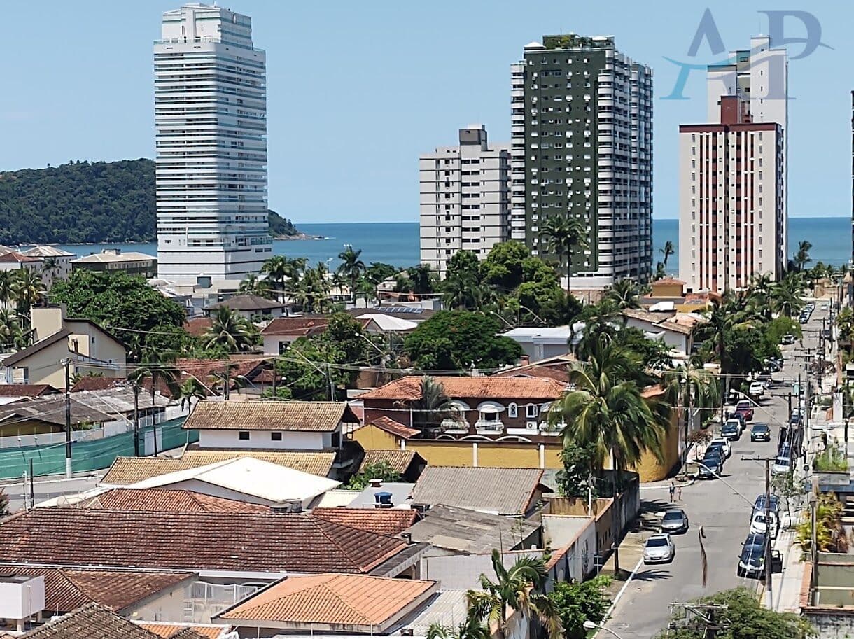 Apartamento no Canto do Forte em Praia Grande com 3 Dormitórios Porteira Fechada
