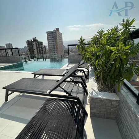 Apartamento na Tupi em Praia Grande com 2 Dormitórios