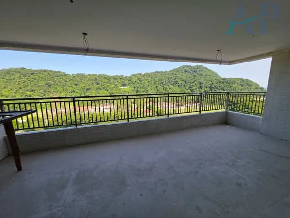 Apartamento no Canto do Forte em Praia Grande com Vista Mar e 3 Vagas de Garagem