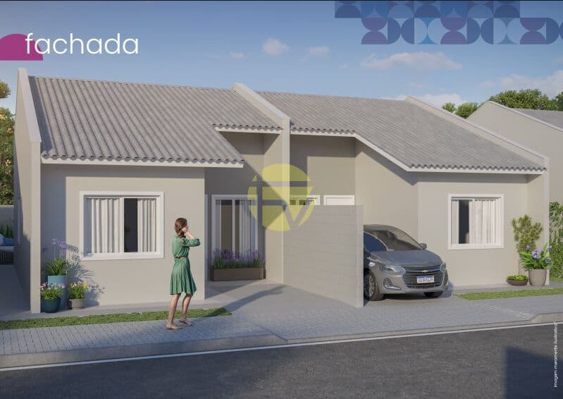 Casa com 3 quartos em Fazenda Rio Grande pelo MCMV