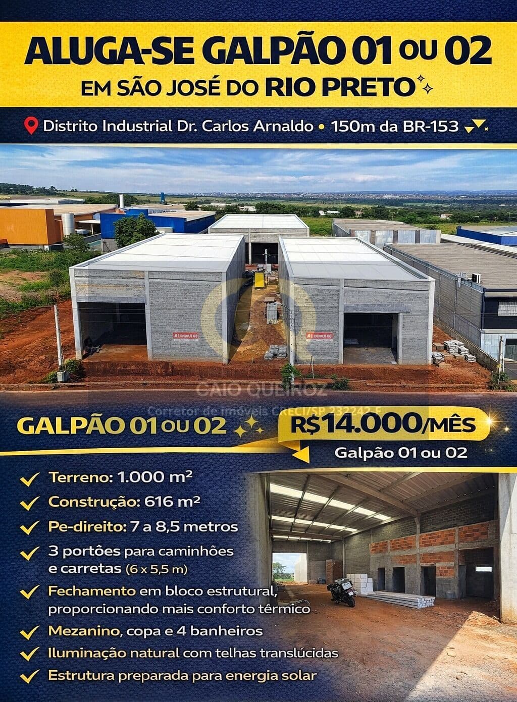 Sala/Conjunto em São José do Rio Preto - Distrito Industrial Doutor Carlos Arnaldo e Silva
