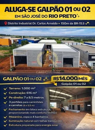 Sala/Conjunto em São José do Rio Preto - Distrito Industrial Doutor Carlos Arnaldo e Silva