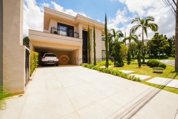 Casa Santiago - nova e mobiliada com 5 suítes, área gourmet e piscina aquecida em Alphaville