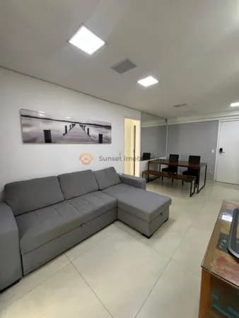 Locação | Apartamento Mobiliado com 2 Dormitórios, Andar Alto e 2 Vagas em Alphaville