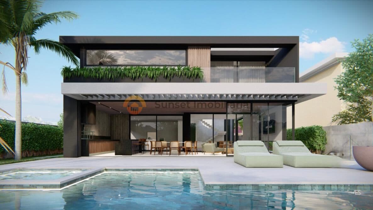 Casa Imponente com 5 Suítes, Piscina com Borda Infinita, Aspiração Central e Man Cave em Alphaville