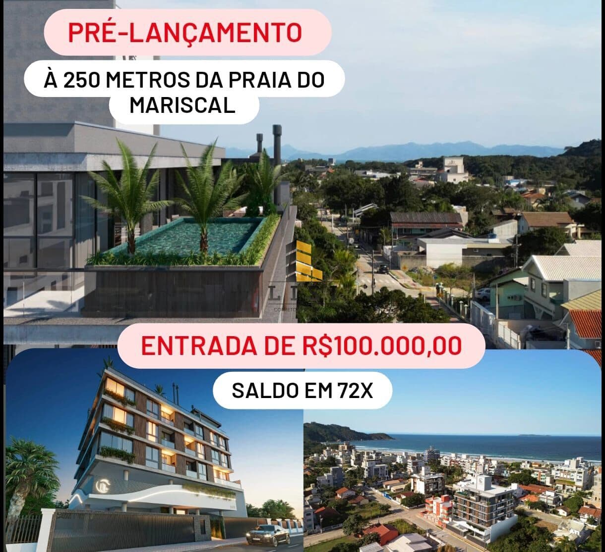 Pré- Lançamento na praia do Mariscal