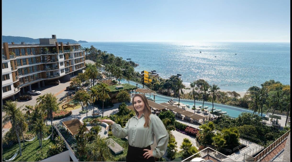 Cobertura com vista panoramica do mar em condomínio de alto padrão em Bombinhas SC