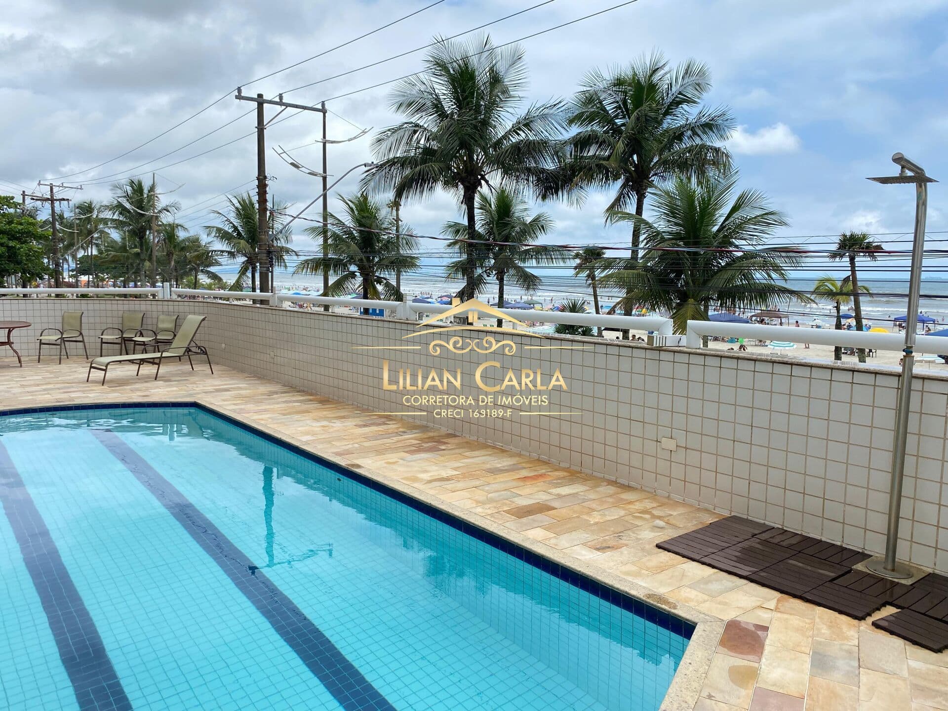 Apartamento com Vista mar à venda em Praia Grande com 2 dorm, 1 suíte por R$ 550 mil