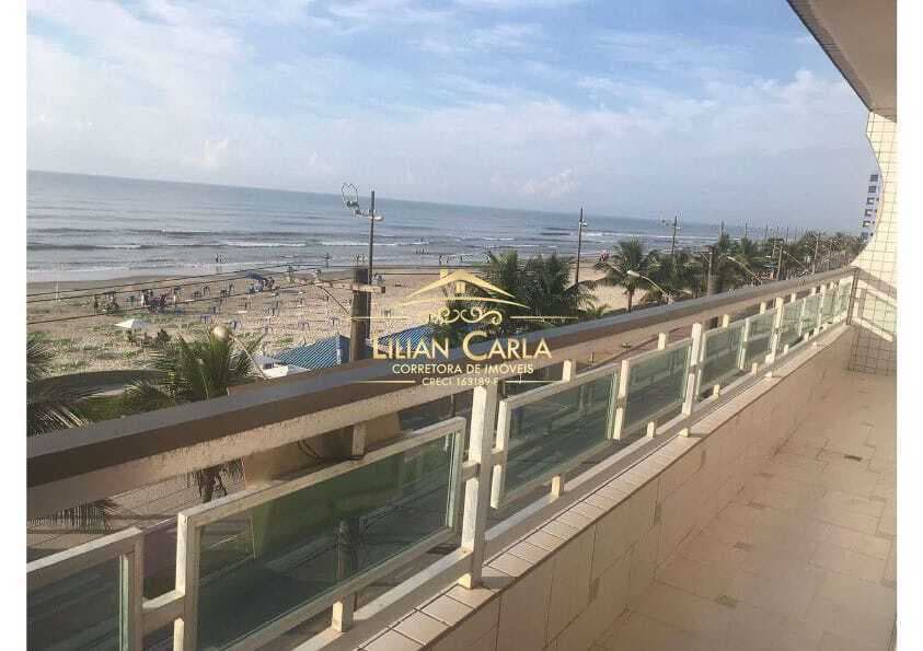 Apartamento beira-mar à venda em Mongaguá Centro com 3 dormitórios por 477 mil!