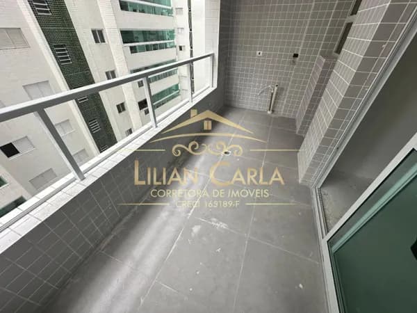 Apartamento à venda em Praia Grande com 2 dorm, 1 suíte, sacada com vista mar por R$ 510 mil