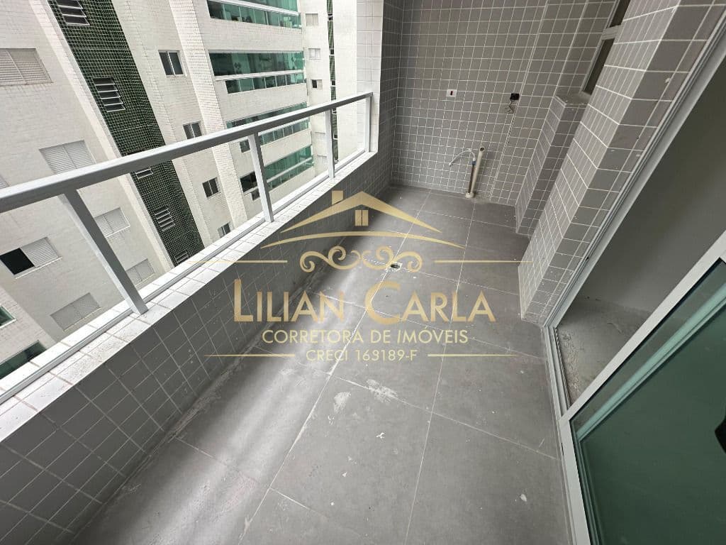 Apartamento à venda em Praia Grande com 2 dorm, 1 suíte, sacada com vista mar por R$ 510 mil