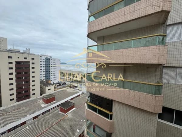Apartamento à venda em Praia Grande - Vila Tupi com 1 dorm e sacada com vista parcial para o mar por R$ 370 mil